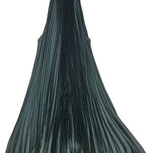 Banana Republic Green Pleated Halter Mini Shift Holiday Dress, Size 18